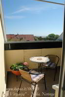 Die Breite des Kurischen Haffs (Blick aus dem offenen Balkon) gewährt Energie für den wunderschönen Tag.