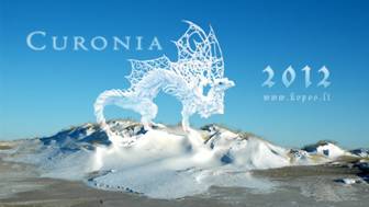 Christmas collection - Snow dragon in the frozen dunes
