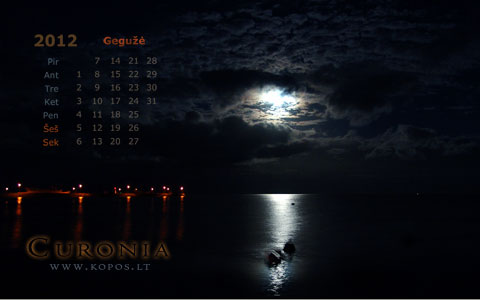 Kop kalendoriai - Nakties miraai - gegu