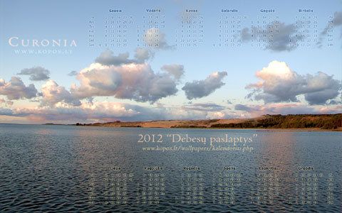 Kop kalendoriai - Debes paslaptys 2012